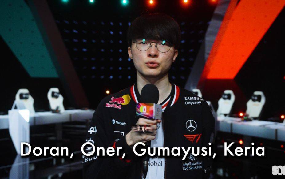 Faker认为T1四名队友是最强的LOL选手