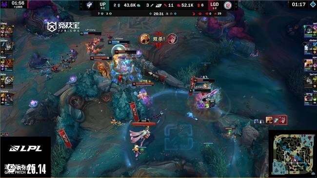 LOL-LPL： LGD鏖战三局力克UP