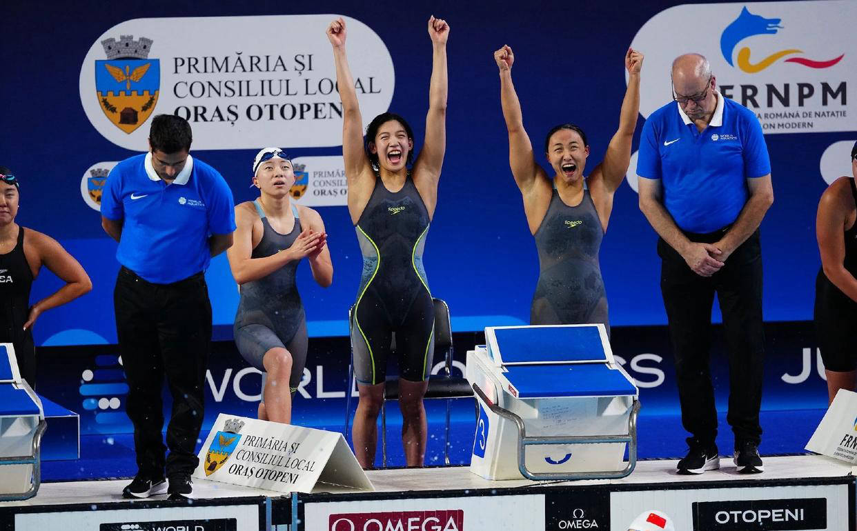 中国游泳新秀崭露头角，两位年轻选手夺得八枚金牌