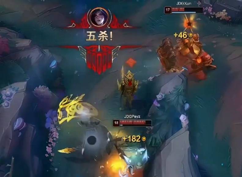 JDG五杀封神 这款游戏里也有最强战队